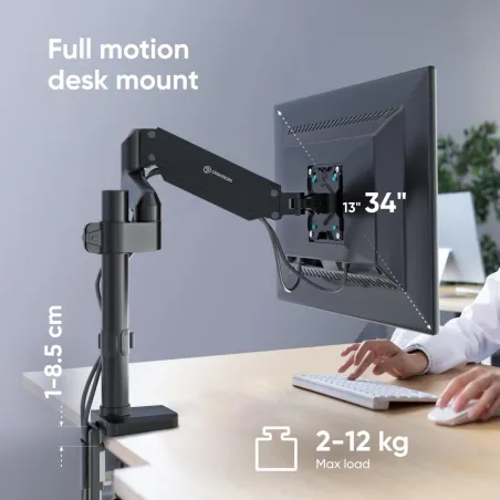 Onkron MONITOR ACC DESK MOUNT/13-34" BLACK G75-B ONKRON