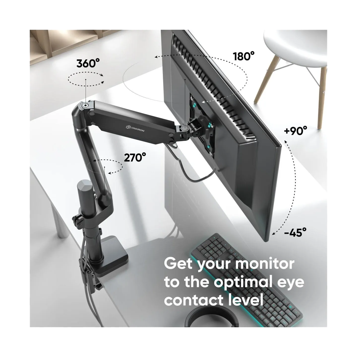 Onkron MONITOR ACC DESK MOUNT/13-34" BLACK G75-B ONKRON