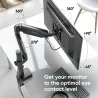 Onkron MONITOR ACC DESK MOUNT/13-34" BLACK G75-B ONKRON
