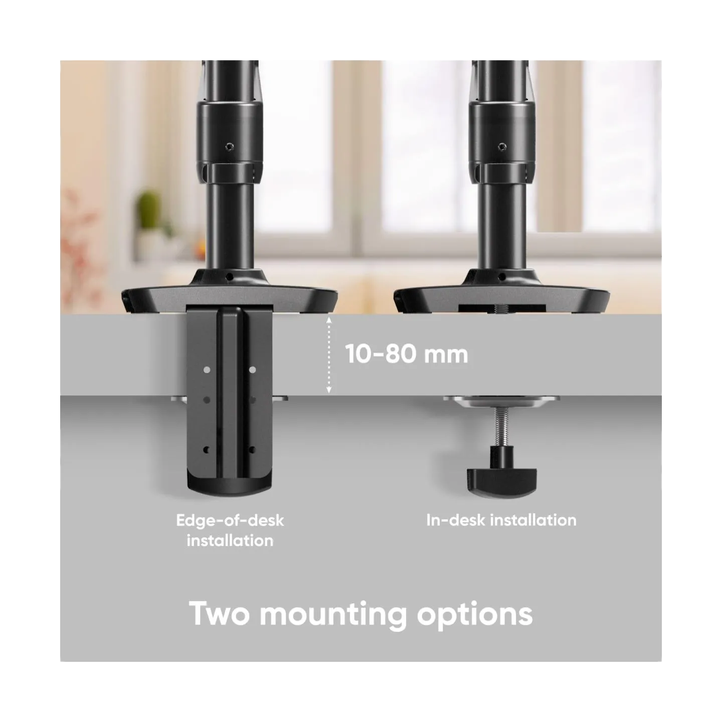 Onkron MONITOR ACC DESK MOUNT/13-34" BLACK G75-B ONKRON