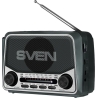 Sven Speaker SVEN SRP-150, gray (3W, Bluetooth, FM/AM/SW, USB, microSD, flashlight, battery)