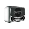 Sven Speaker SVEN SRP-150, gray (3W, Bluetooth, FM/AM/SW, USB, microSD, flashlight, battery)