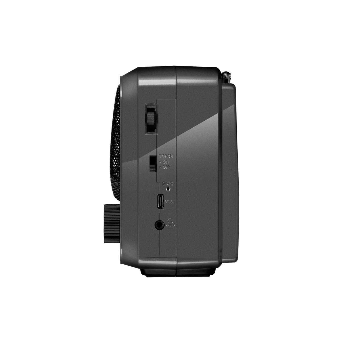 Sven Speaker SVEN SRP-150, gray (3W, Bluetooth, FM/AM/SW, USB, microSD, flashlight, battery)