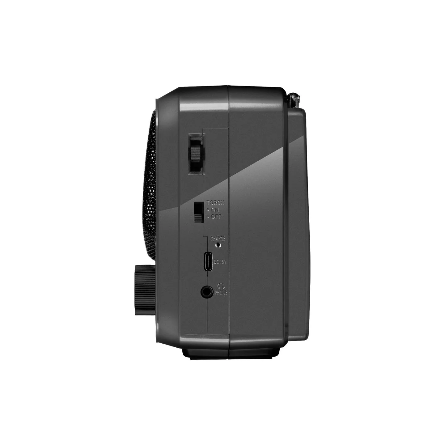 Sven Speaker SVEN SRP-150, gray (3W, Bluetooth, FM/AM/SW, USB, microSD, flashlight, battery)