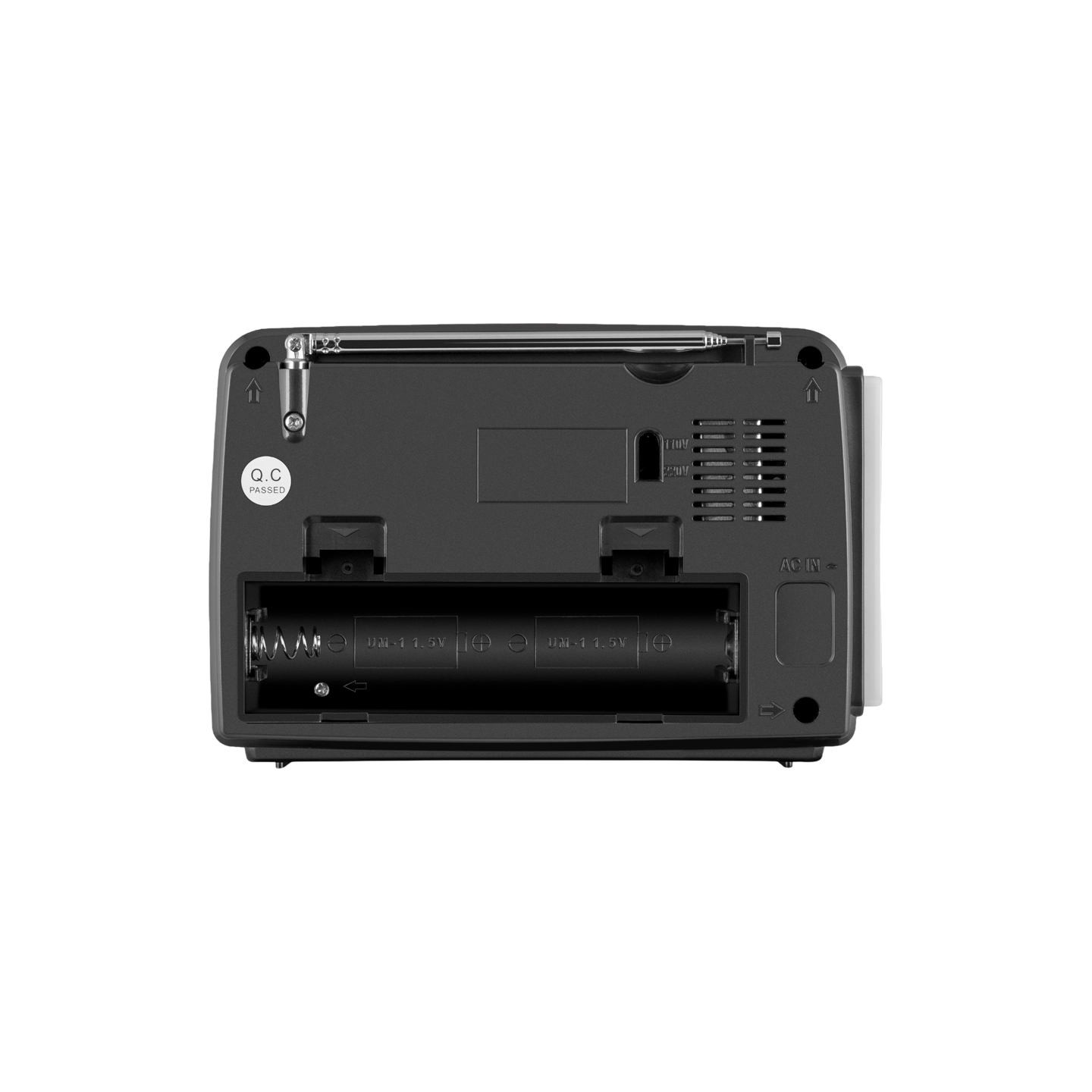 Sven Speaker SVEN SRP-150, gray (3W, Bluetooth, FM/AM/SW, USB, microSD, flashlight, battery)