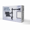 Gembird Adjustable desk mount with monitor arm and notebook tray