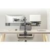 Gembird Adjustable desk mount with monitor arm and notebook tray