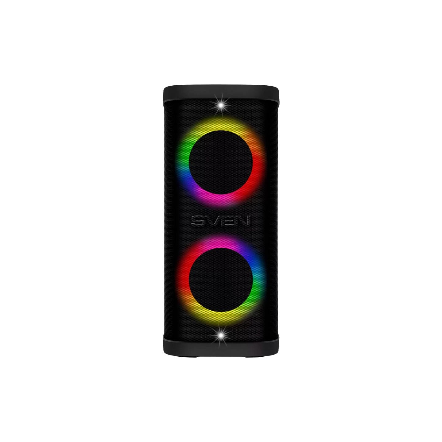Sven Portable speaker SVEN PS-950, black, power output 2x80W (RMS), TWS, Bluetooth, IPx4, FM, USB, microSD, LED-display, lithium