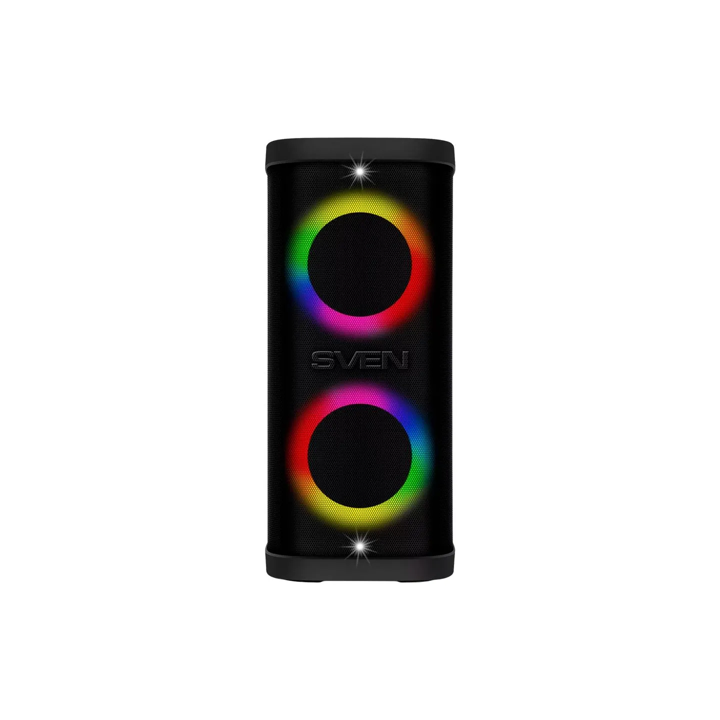 Sven Portable speaker SVEN PS-950, black, power output 2x80W (RMS), TWS, Bluetooth, IPx4, FM, USB, microSD, LED-display, lithium
