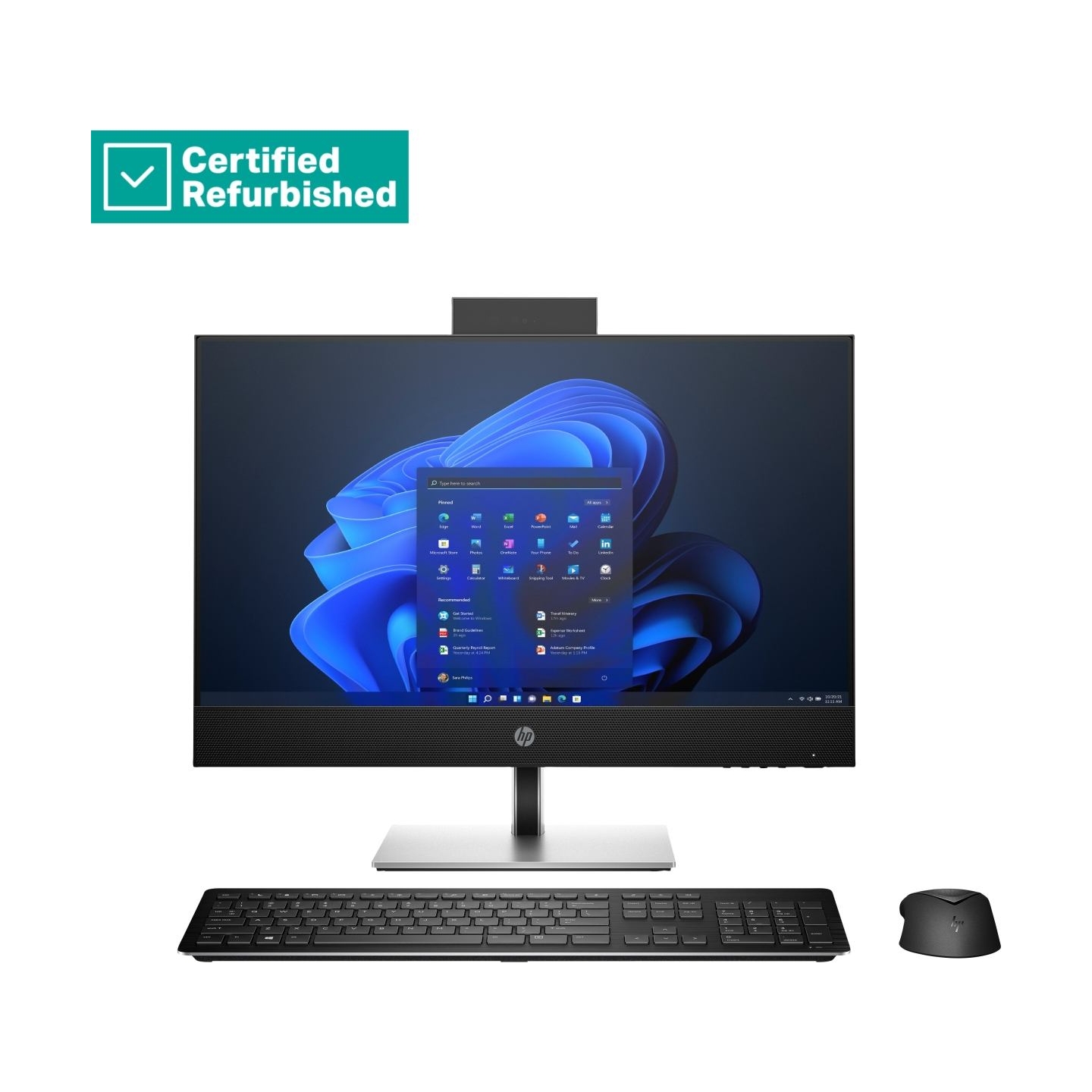 HP RENEW SILVER HP Pro 440 G9 AIO All-In-One - i5-13500T, 16GB, 256GB SSD, 23.8 FHD Touch AG, Height Adjustable, No Mouse, Win 1