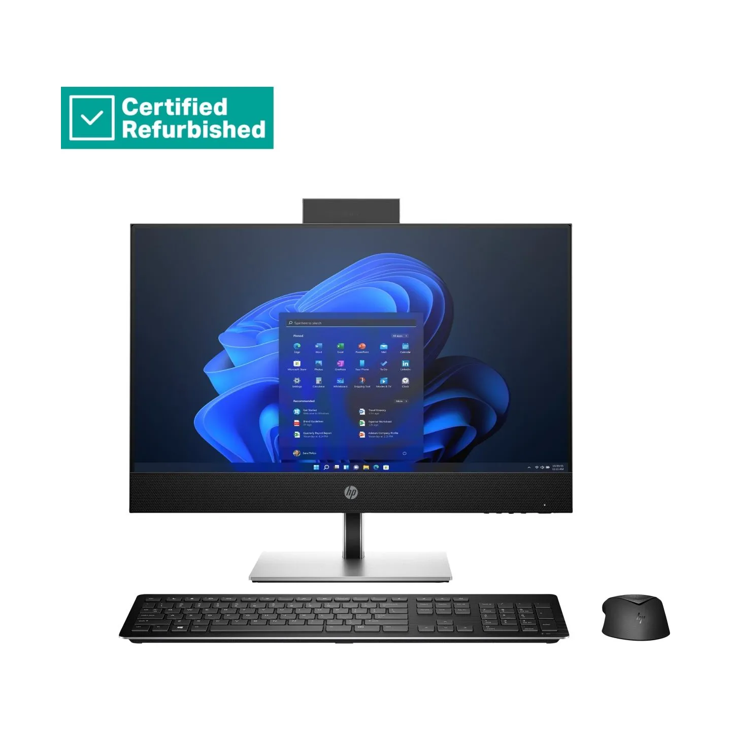HP RENEW SILVER HP Pro 440 G9 AIO All-In-One - i5-13500T, 16GB, 256GB SSD, 23.8 FHD Touch AG, Height Adjustable, No Mouse, Win 1