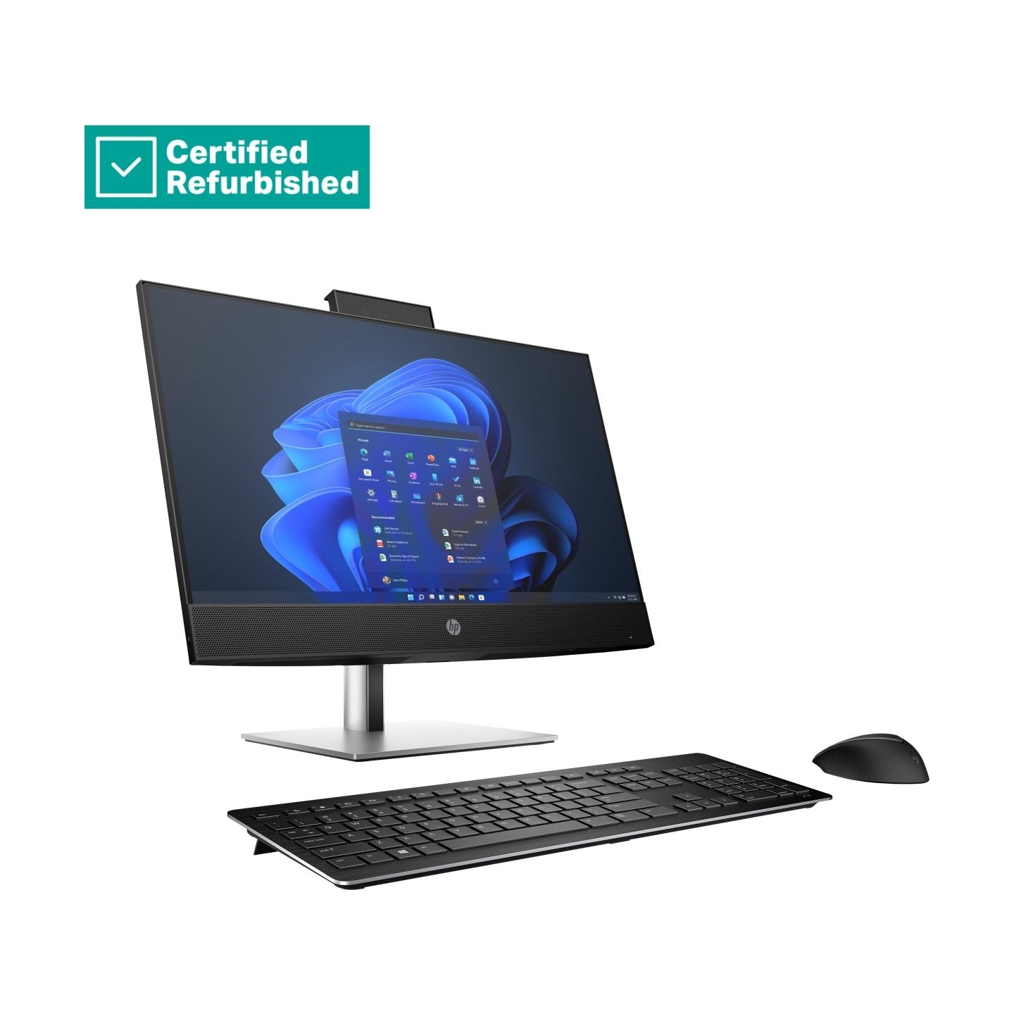 HP RENEW SILVER HP Pro 440 G9 AIO All-In-One - i5-13500T, 16GB, 256GB SSD, 23.8 FHD Touch AG, Height Adjustable, No Mouse, Win 1
