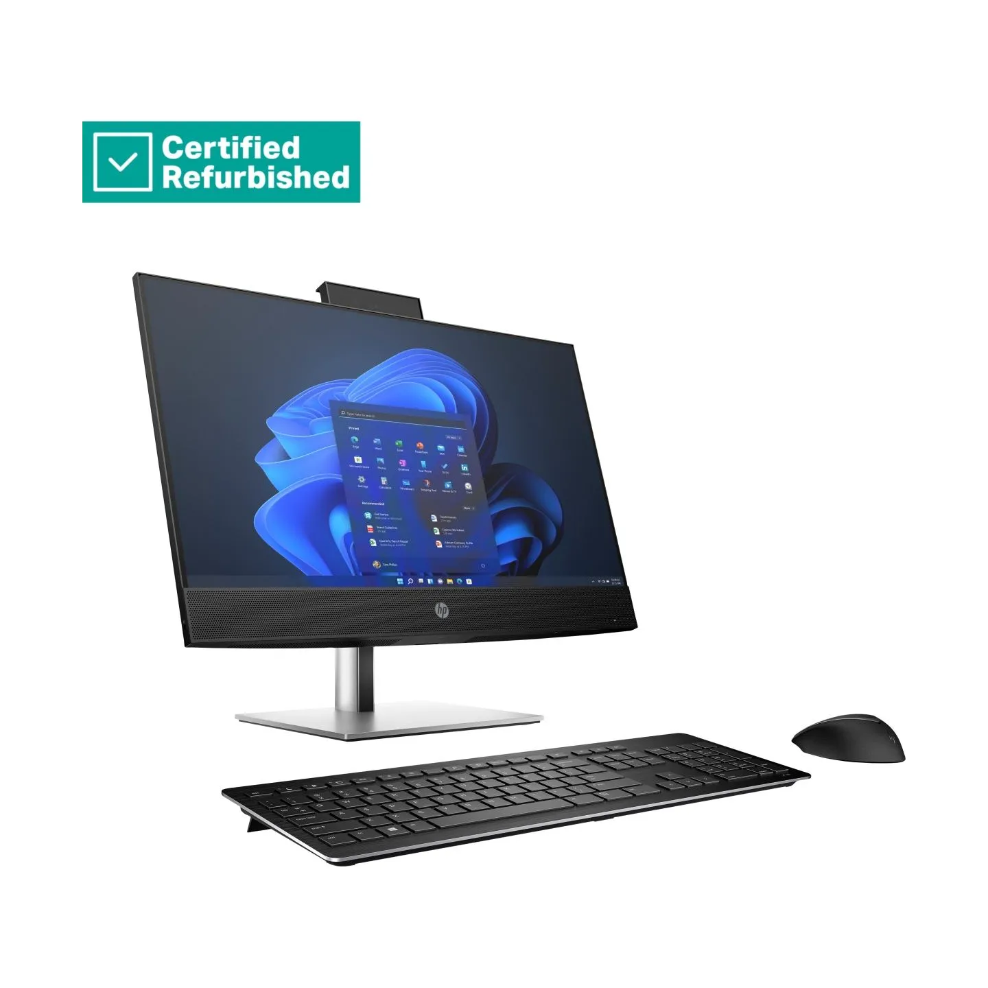HP RENEW SILVER HP Pro 440 G9 AIO All-In-One - i5-13500T, 16GB, 256GB SSD, 23.8 FHD Touch AG, Height Adjustable, No Mouse, Win 1