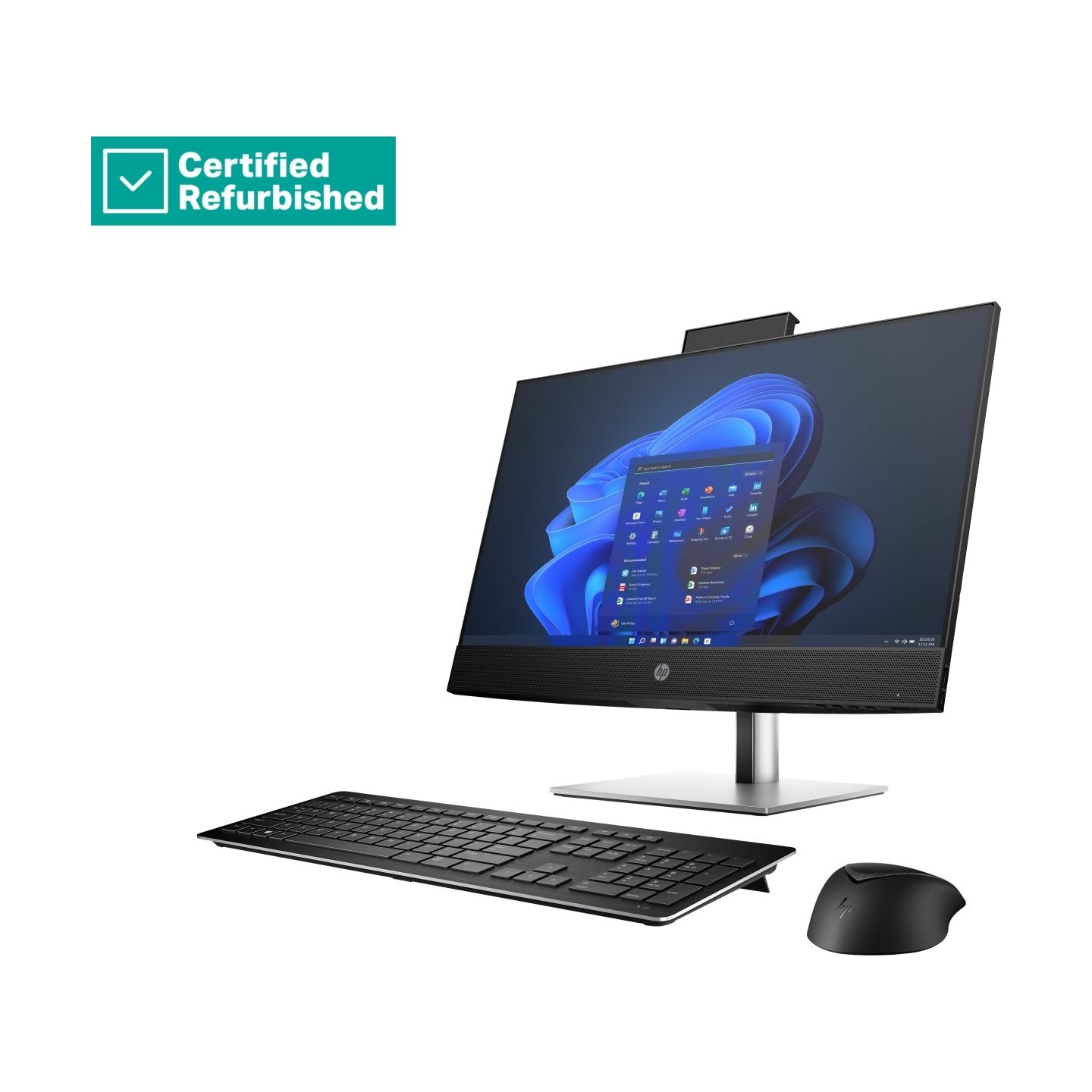 HP RENEW SILVER HP Pro 440 G9 AIO All-In-One - i5-13500T, 16GB, 256GB SSD, 23.8 FHD Touch AG, Height Adjustable, No Mouse, Win 1