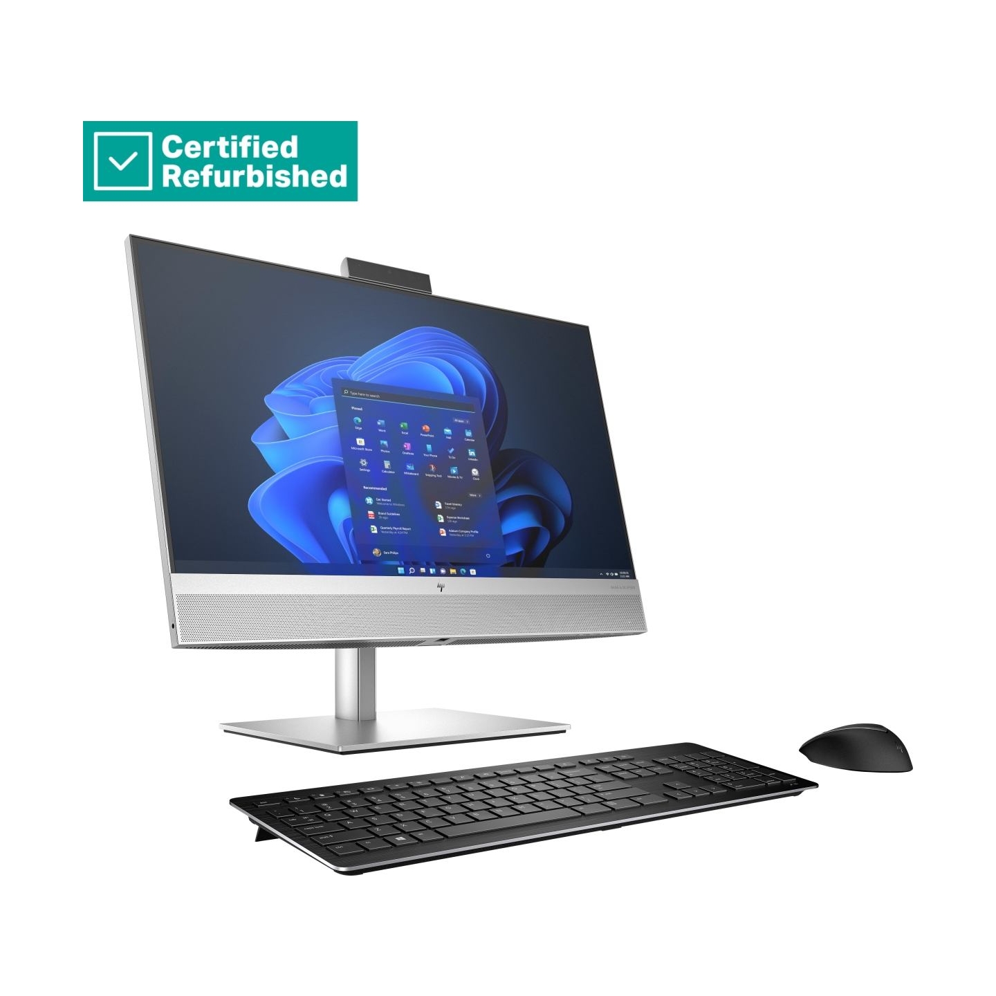 HP RENEW SILVER HP Elite 840 G9 AIO All-In-One 24 - i7-14700, 16GB, 512GB SSD, 23.8 FHD Non-Touch AG, Height Adjustable, Win 11 