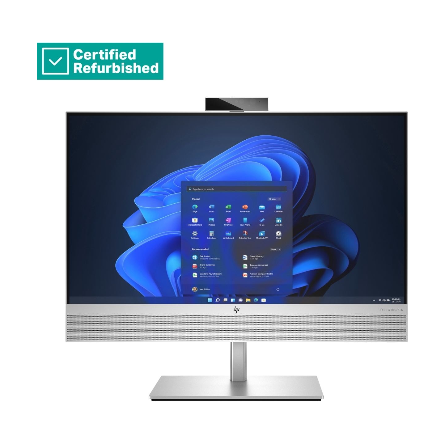HP RENEW SILVER HP Elite 840 G9 AIO All-In-One 24 - i5-13500, 16GB, 256GB SSD, 23.8 FHD Touch AG, WiFi, Height Adjustable, Win 1