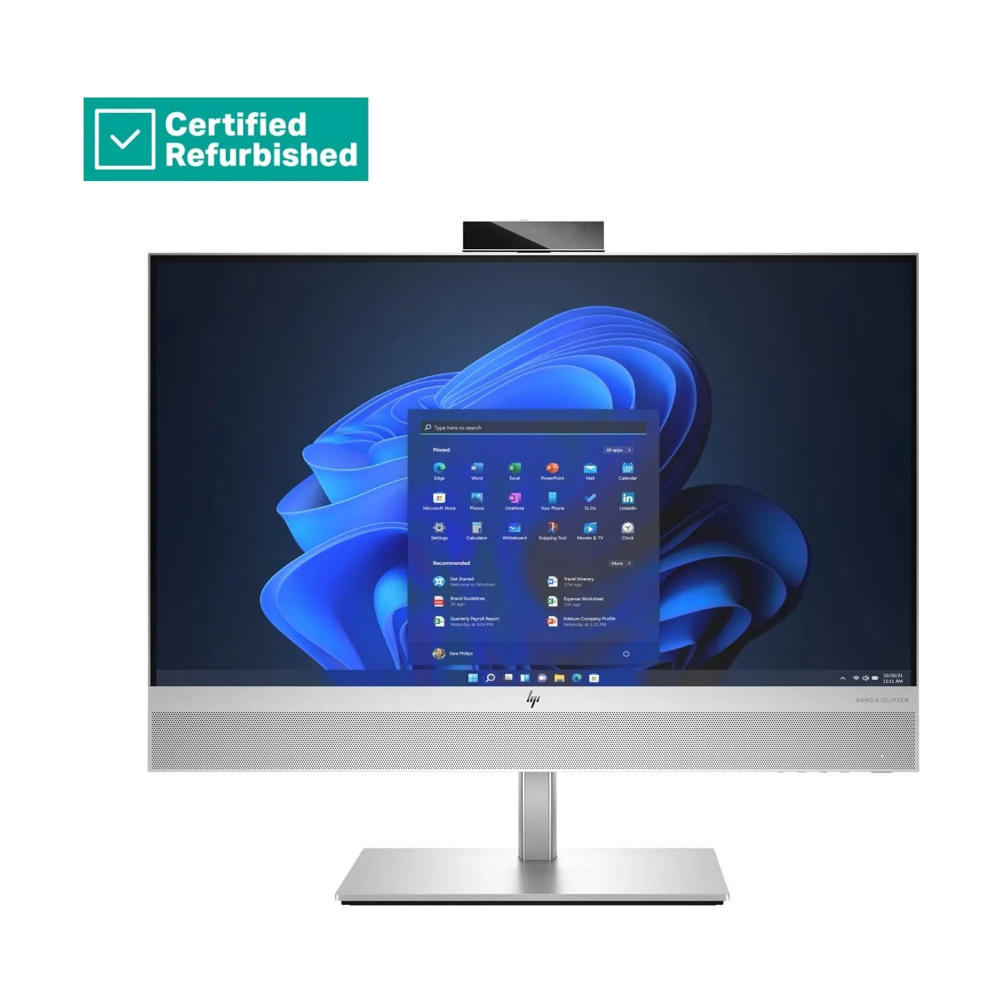HP RENEW SILVER HP Elite 840 G9 AIO All-In-One 24 - i5-13500, 16GB, 256GB SSD, 23.8 FHD Touch AG, WiFi, Height Adjustable, Win 1