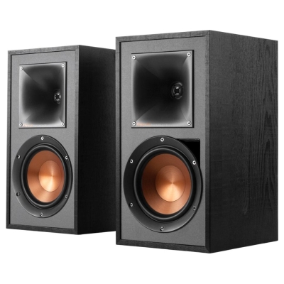 Klipsch Reference R-51PM Powered Bookshelf Speakers, Black, Pair