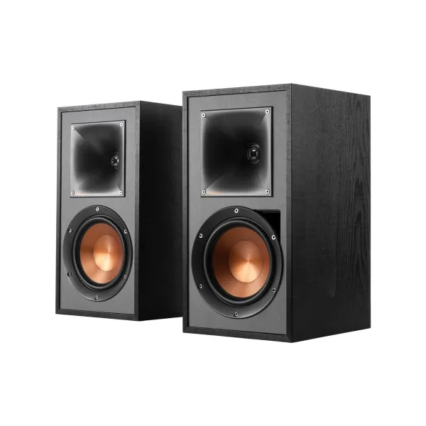 Klipsch Reference R-51PM Powered Bookshelf Speakers, Black, Pair