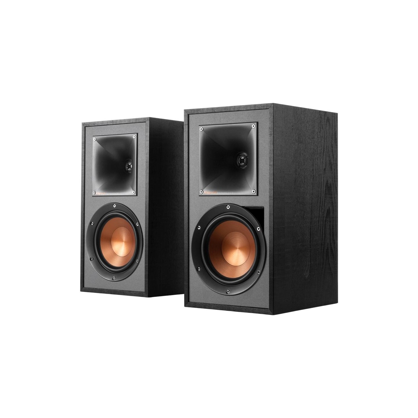 Klipsch Reference R-51PM Powered Bookshelf Speakers, Black, Pair