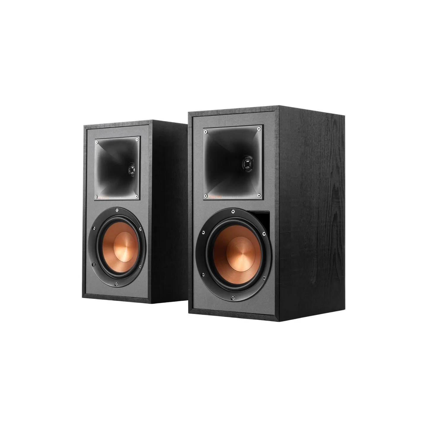 Klipsch Reference R-51PM Powered Bookshelf Speakers, Black, Pair