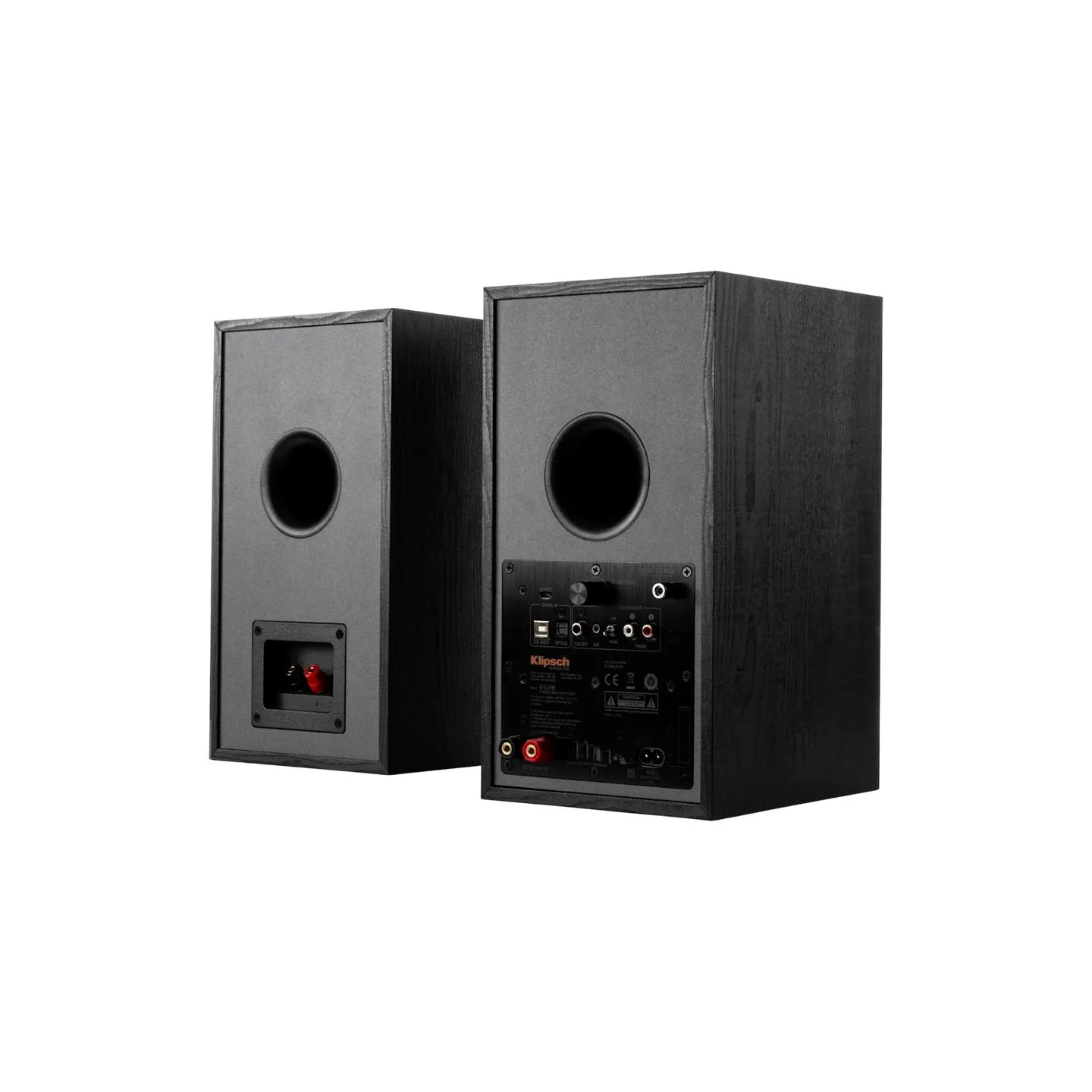 Klipsch Reference R-51PM Powered Bookshelf Speakers, Black, Pair