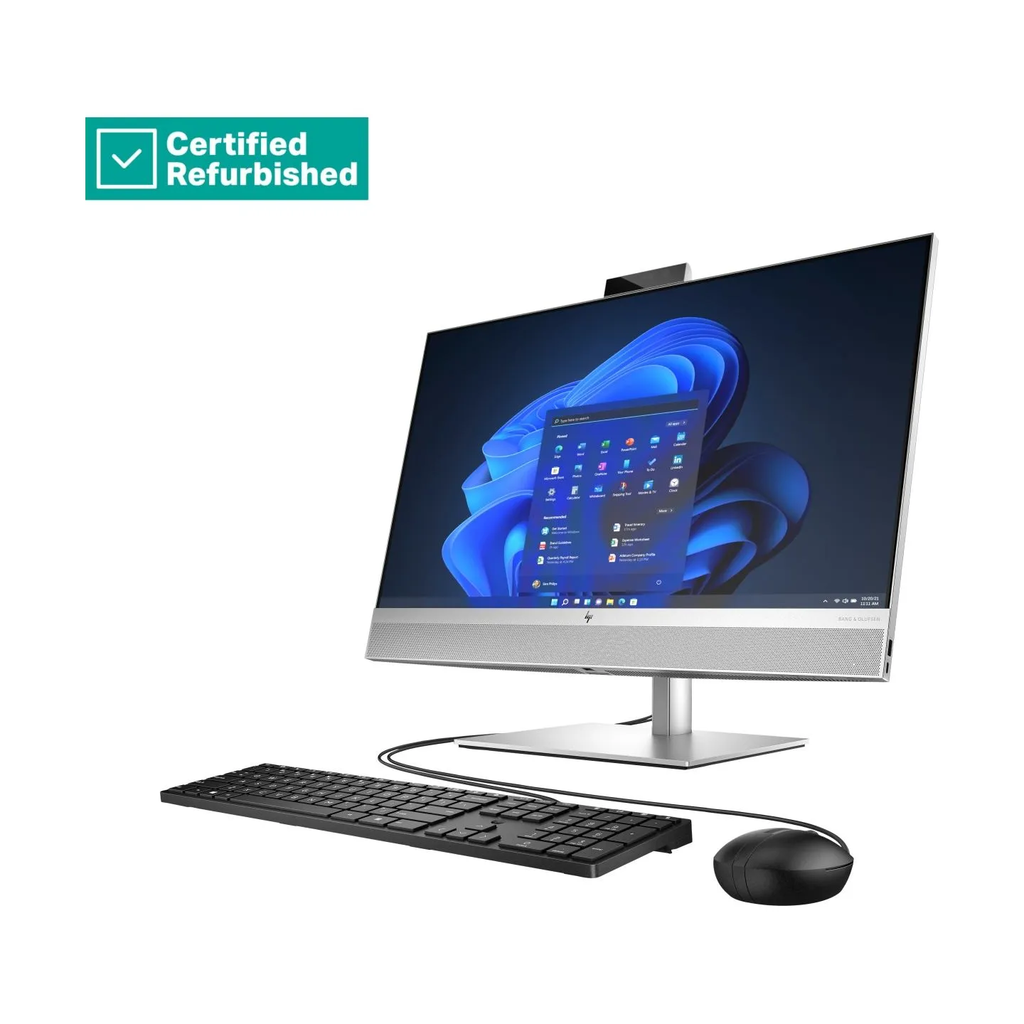 HP RENEW SILVER HP Elite 870 G9 AIO All-In-One 27 - i7-14700, 32GB, 1TB SSD, 27 FHD Non-Touch AG, FPR, Height Adjustable, USB Mo