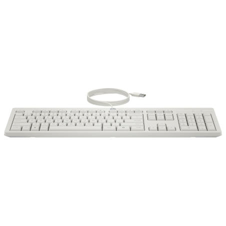 HP 225 G2 USB Wired Mouse Keyboard Combo, Copilot Key - Cashmere White - ESTONIAN / AW5S6AA#ARK