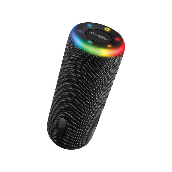 Sven Speaker 2.0 portable SVEN PS-150, black, power output 10W (2x5W) (RMS), TWS, Bluetooth, FM, USB, lithium battery 1800mA*h