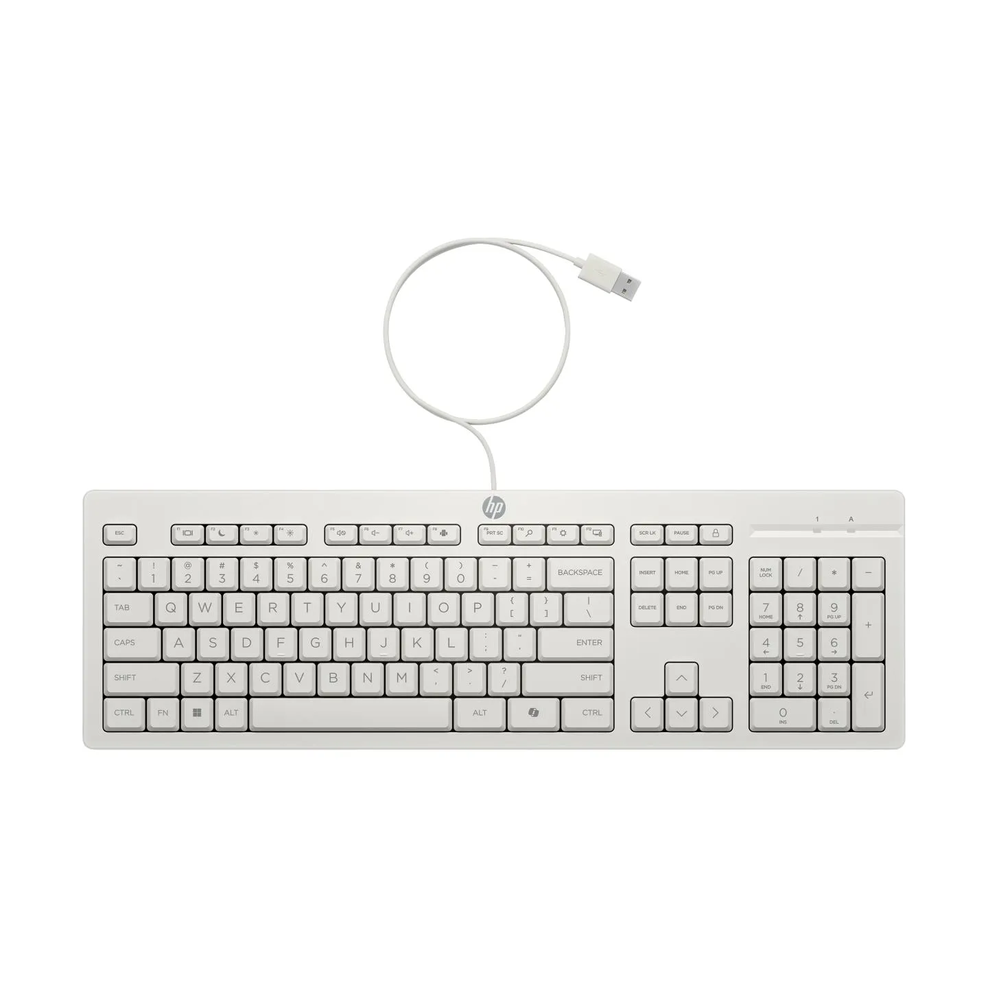 HP 225 G2 USB Wired Mouse Keyboard Combo, Copilot Key - Cashmere White - ESTONIAN / AW5S6AA#ARK