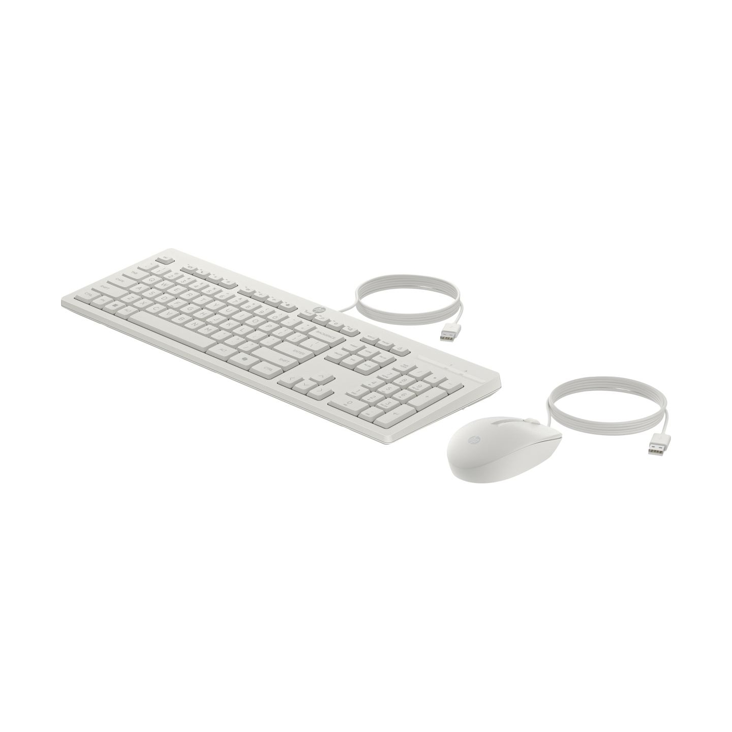 HP 225 G2 USB Wired Mouse Keyboard Combo, Copilot Key - Cashmere White - ESTONIAN / AW5S6AA#ARK