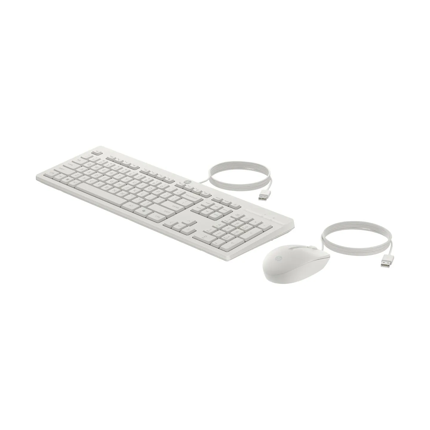 HP 225 G2 USB Wired Mouse Keyboard Combo, Copilot Key - Cashmere White - ESTONIAN / AW5S6AA#ARK