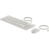 HP 225 G2 USB Wired Mouse Keyboard Combo, Copilot Key - Cashmere White - ESTONIAN / AW5S6AA#ARK