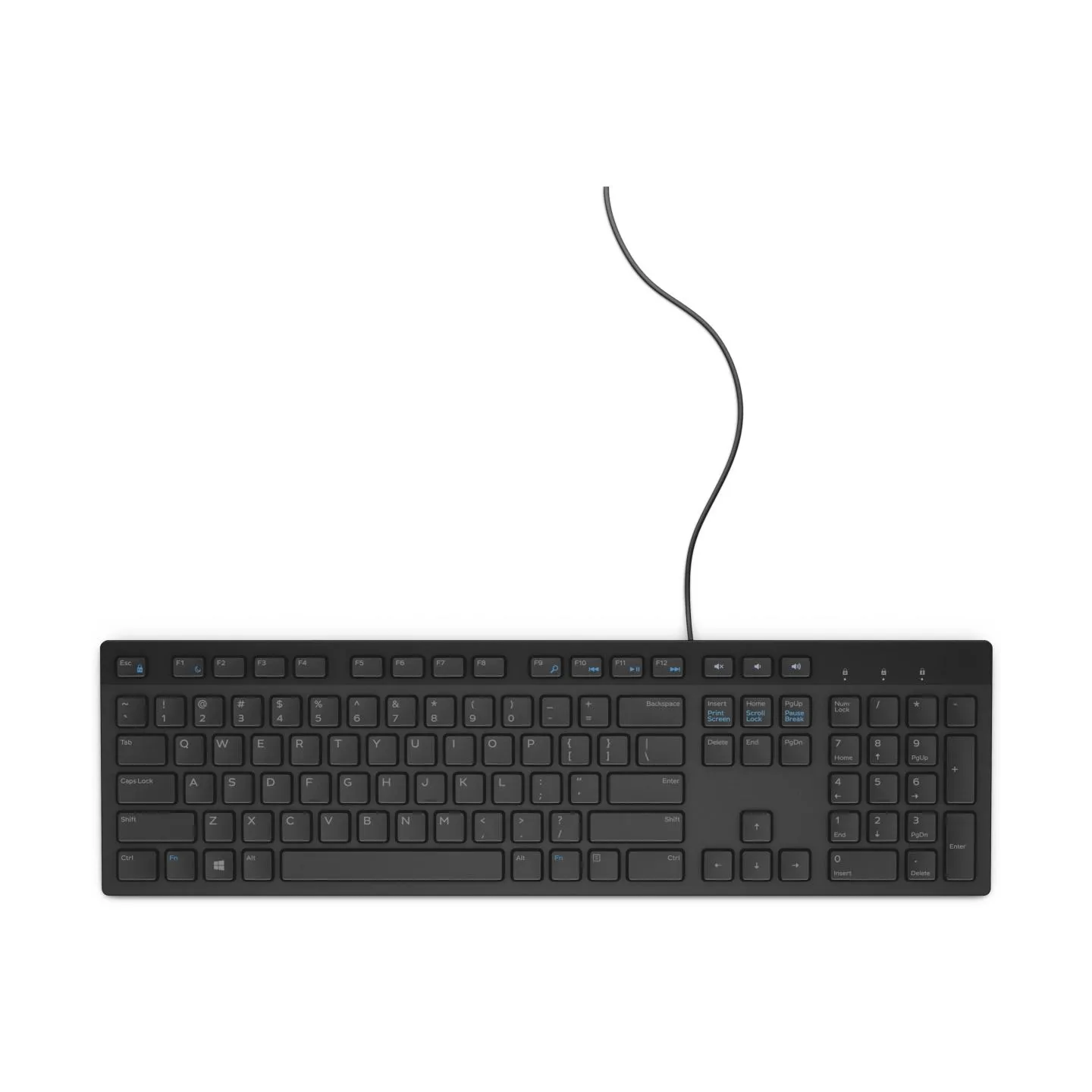 Dell Multimedia Keyboard-KB216 - US intern - Black/ LT engraved / 580-ADHK?/TDLT