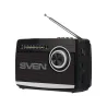 Sven Speaker SVEN SRP-155, black (3W, Bluetooth, FM/AM/SW, USB, microSD, flashlight, battery)