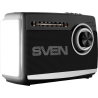 Sven Speaker SVEN SRP-155, black (3W, Bluetooth, FM/AM/SW, USB, microSD, flashlight, battery)