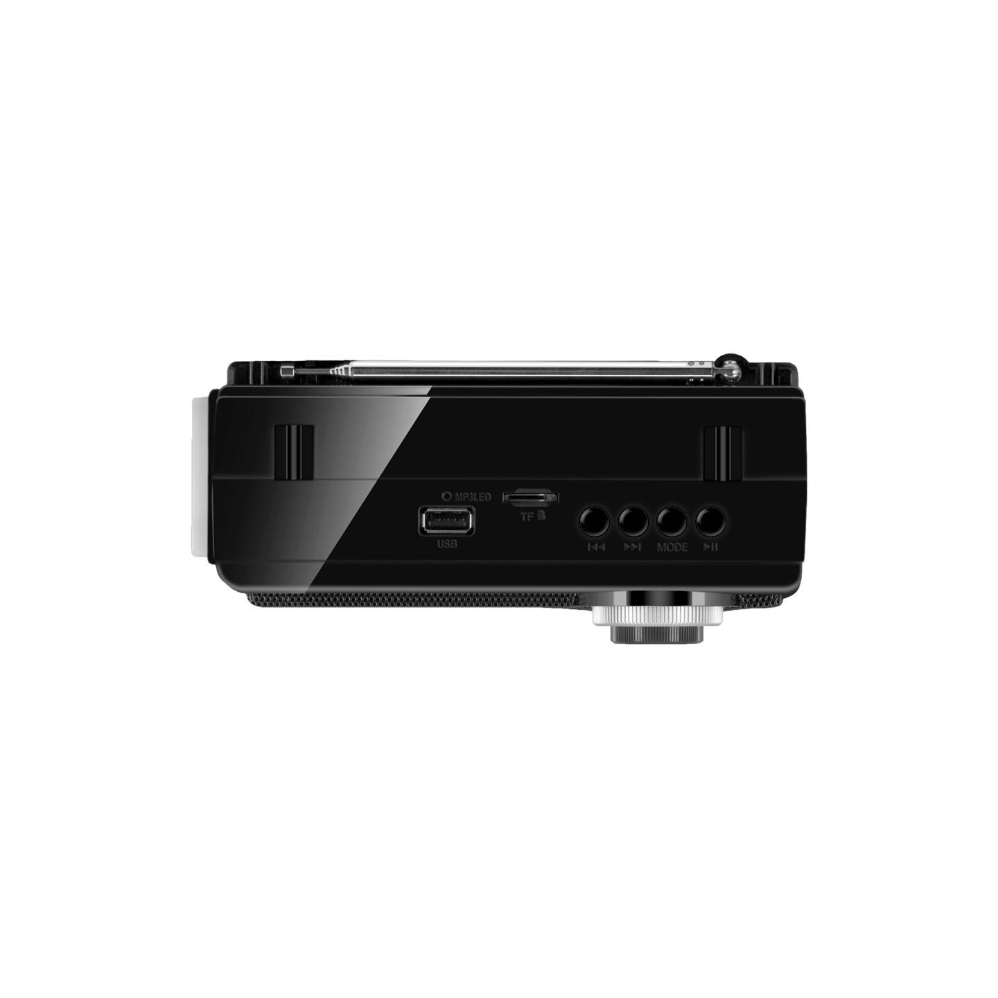 Sven Speaker SVEN SRP-155, black (3W, Bluetooth, FM/AM/SW, USB, microSD, flashlight, battery)