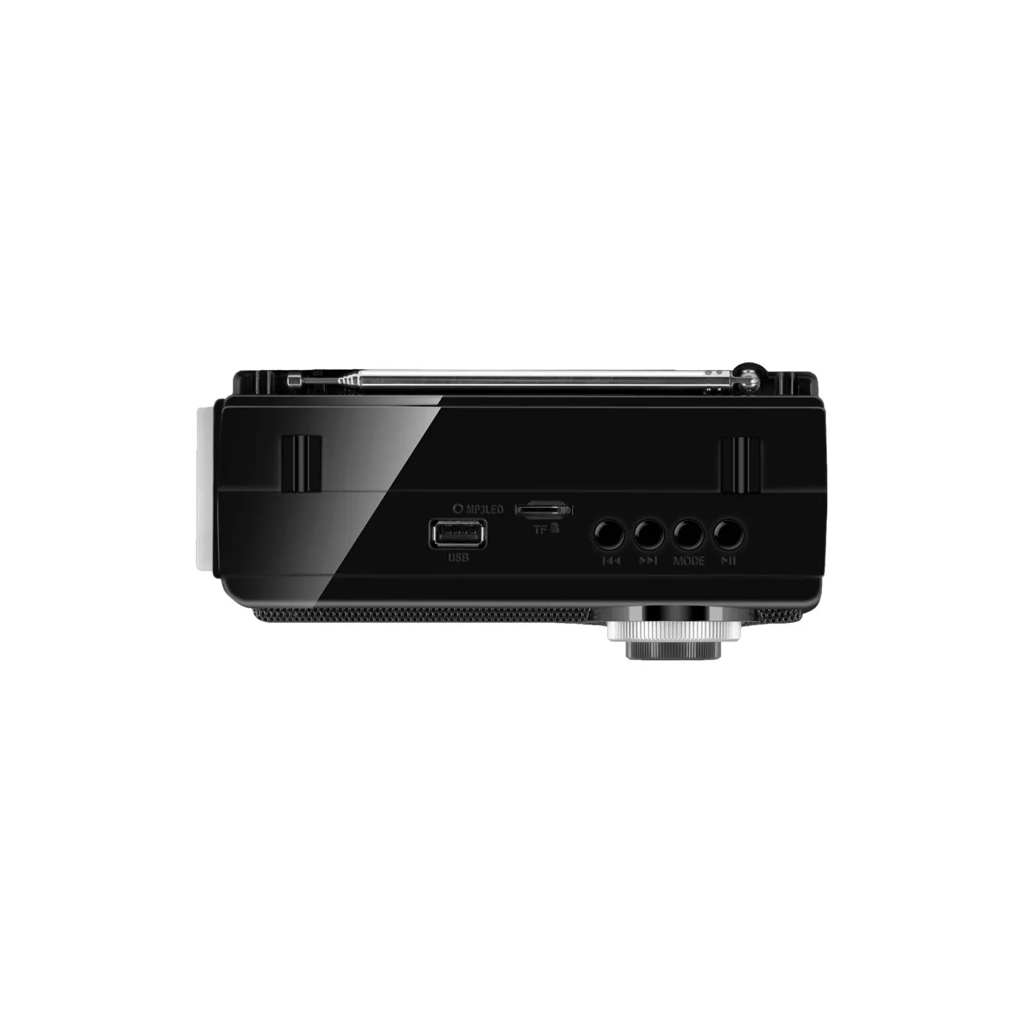 Sven Speaker SVEN SRP-155, black (3W, Bluetooth, FM/AM/SW, USB, microSD, flashlight, battery)