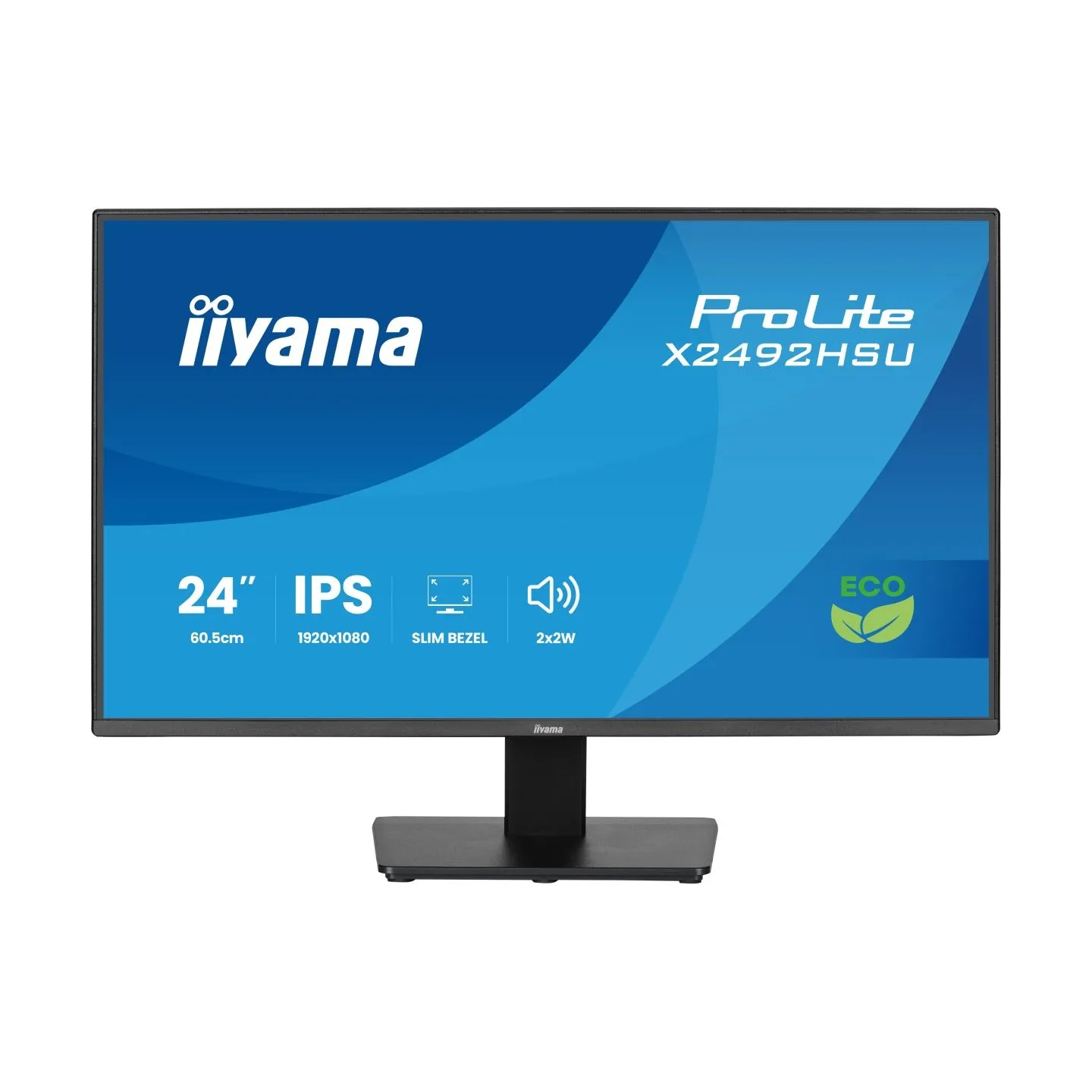Iiyama 24” IPS Full HD panel with 4-side slim bezel  / X2492HSU-B1