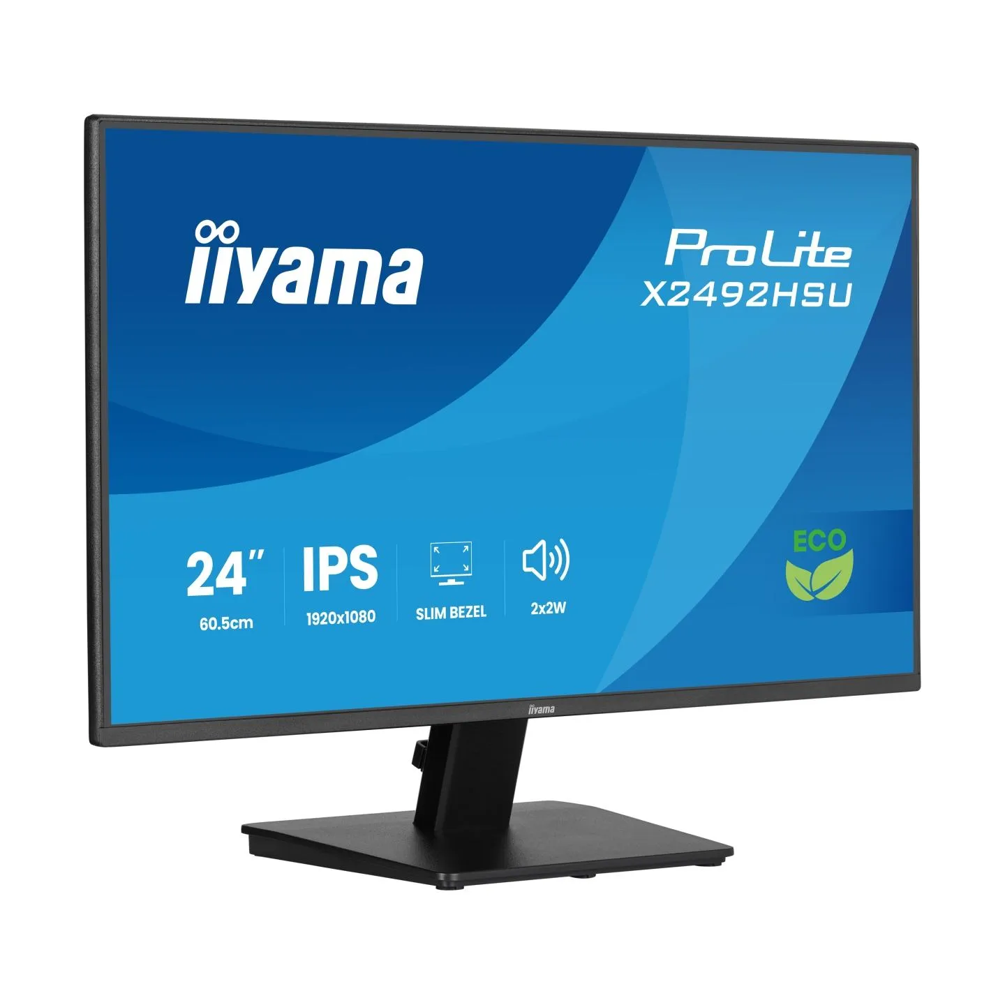 Iiyama 24” IPS Full HD panel with 4-side slim bezel  / X2492HSU-B1