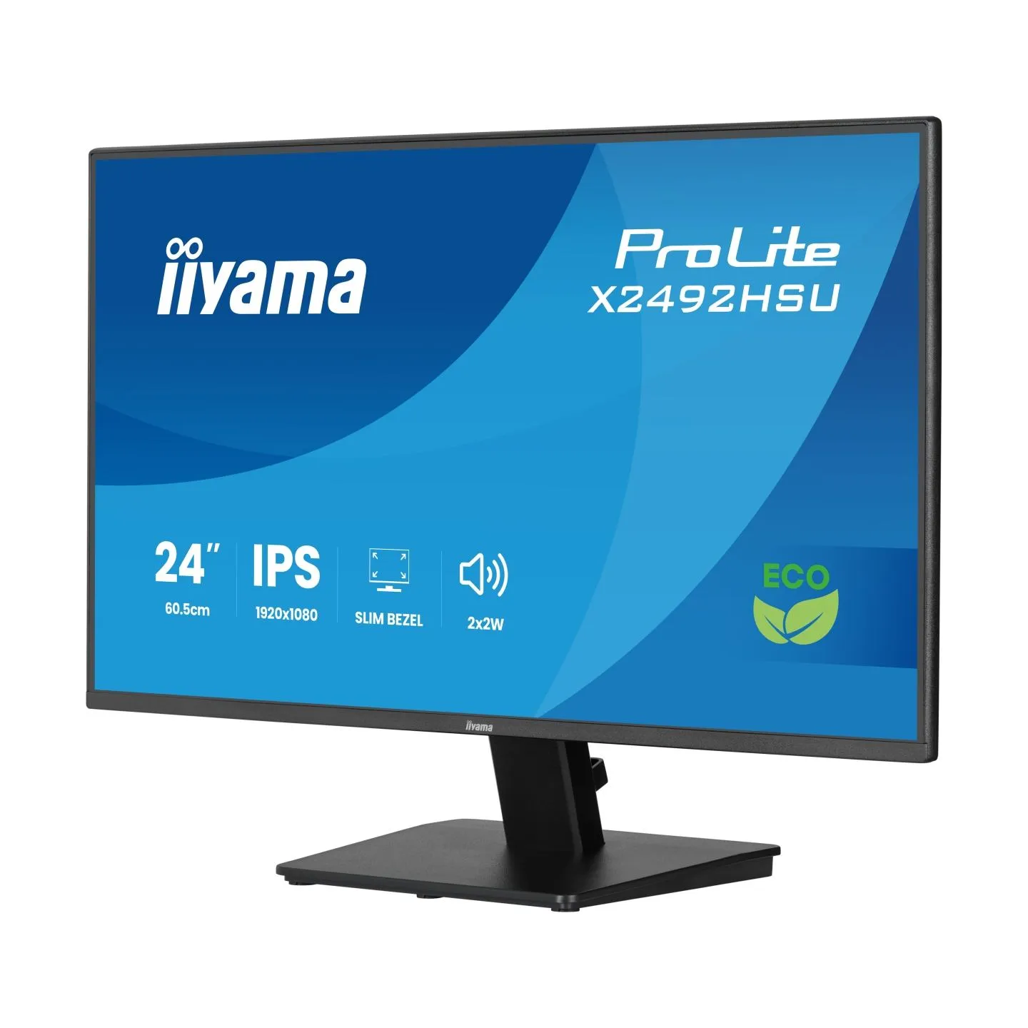 Iiyama 24” IPS Full HD panel with 4-side slim bezel  / X2492HSU-B1