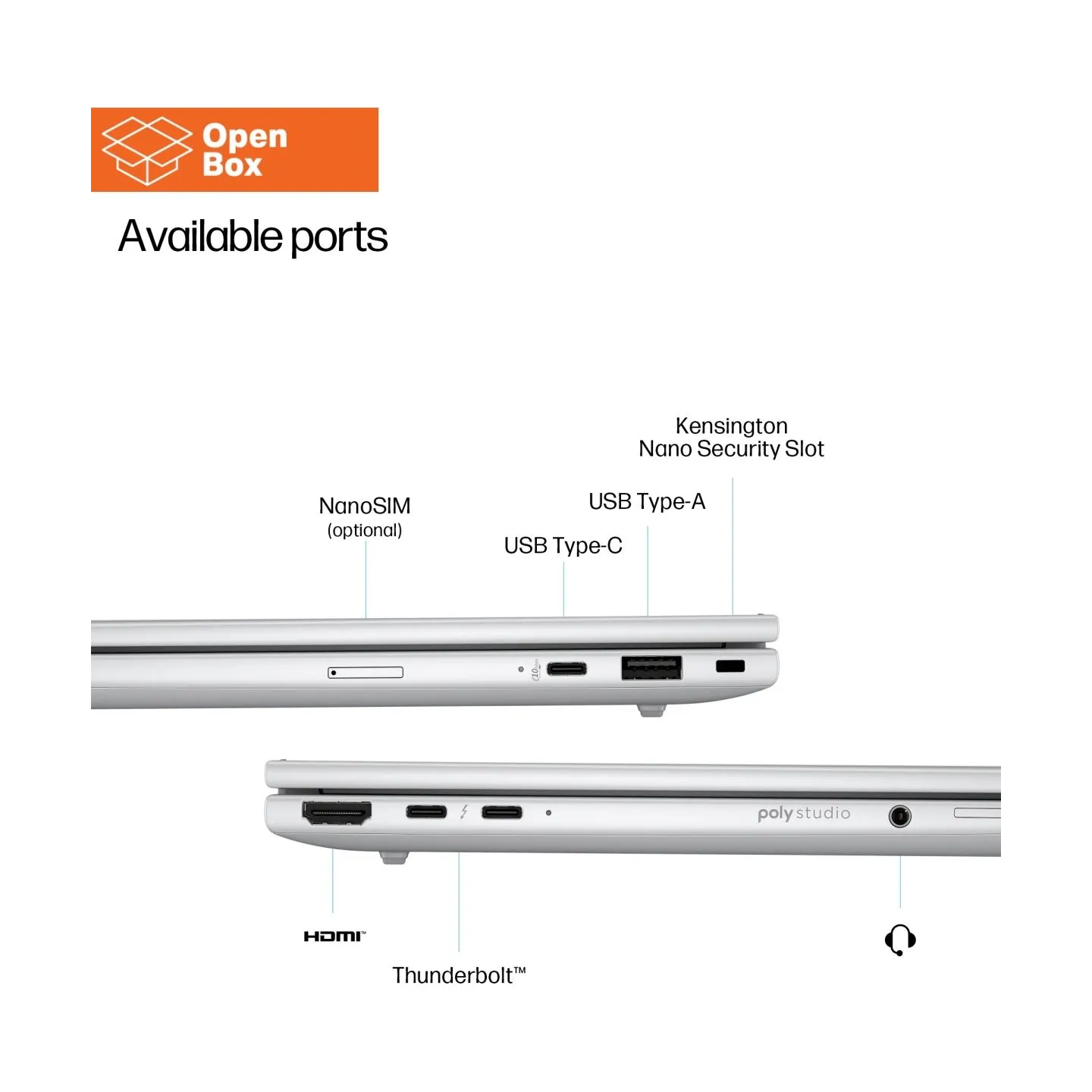 HP  EliteBook 8 G1i 16 - OPENBOX - Ultra 7-255U, 16GB, 512GB SSD, 16 WUXGA 300-nit AG, 5MP IR cam, WWAN-ready, Smartcard, FPR, U