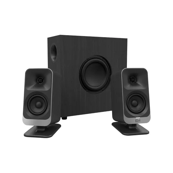 Klipsch ProMedia Lumina 2.1 Gaming Audio System with Subwoofer and LED Lighting Effects Built-in, Black