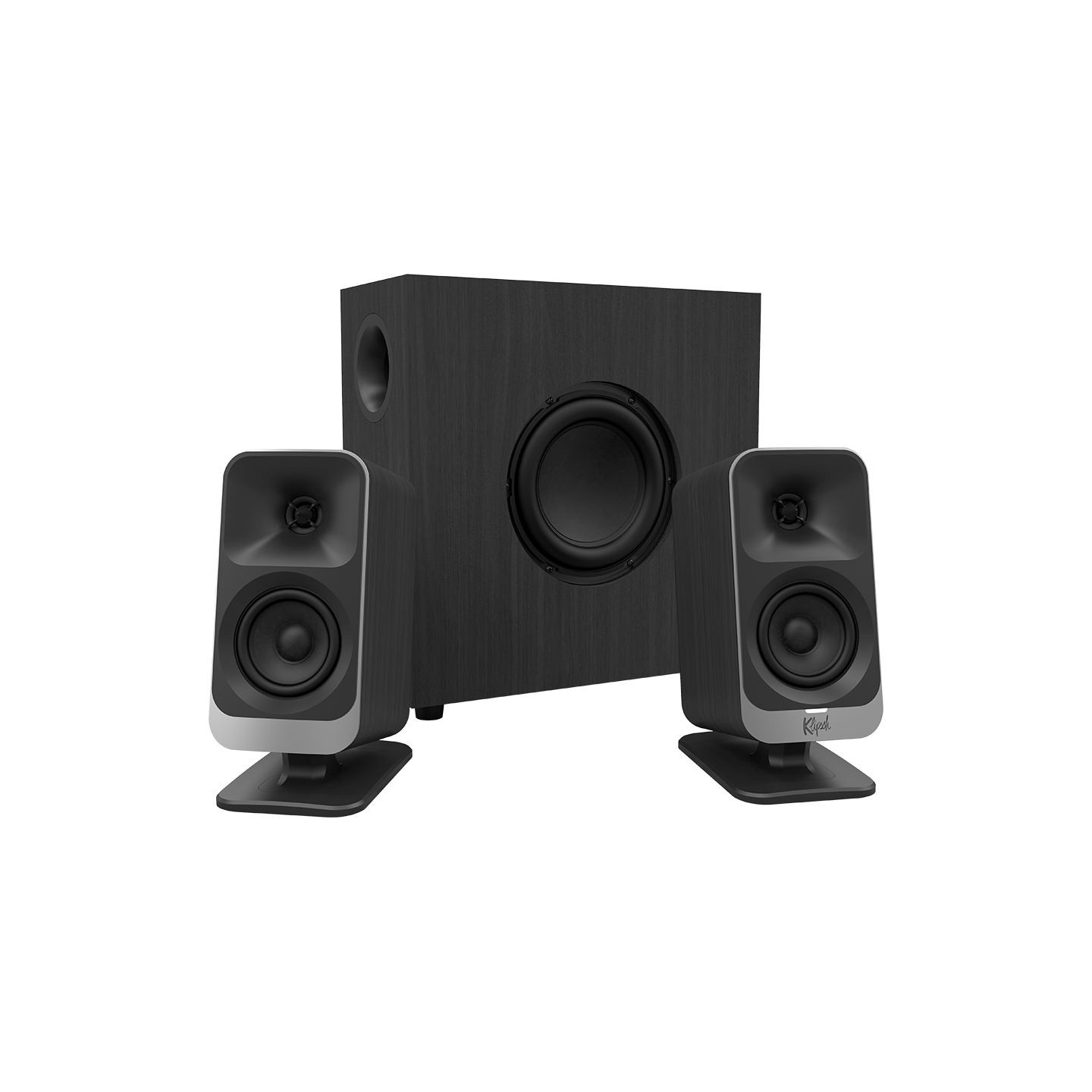 Klipsch ProMedia Lumina 2.1 Gaming Audio System with Subwoofer and LED Lighting Effects Built-in, Black