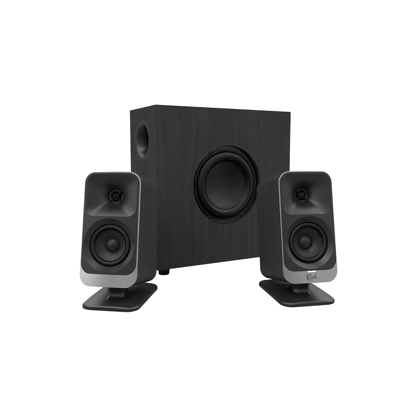 Klipsch ProMedia Lumina 2.1 Gaming Audio System with Subwoofer and LED Lighting Effects Built-in, Black