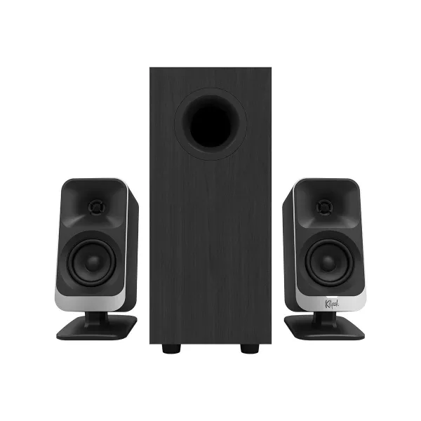 Klipsch ProMedia Lumina 2.1 Gaming Audio System with Subwoofer and LED Lighting Effects Built-in, Black