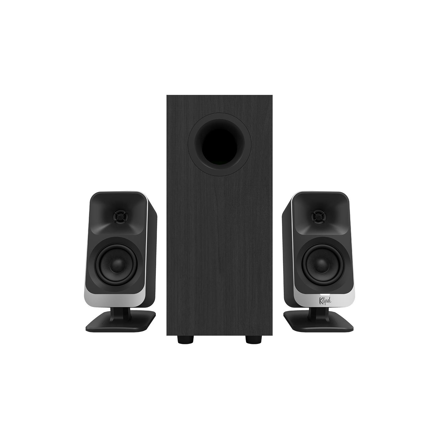 Klipsch ProMedia Lumina 2.1 Gaming Audio System with Subwoofer and LED Lighting Effects Built-in, Black