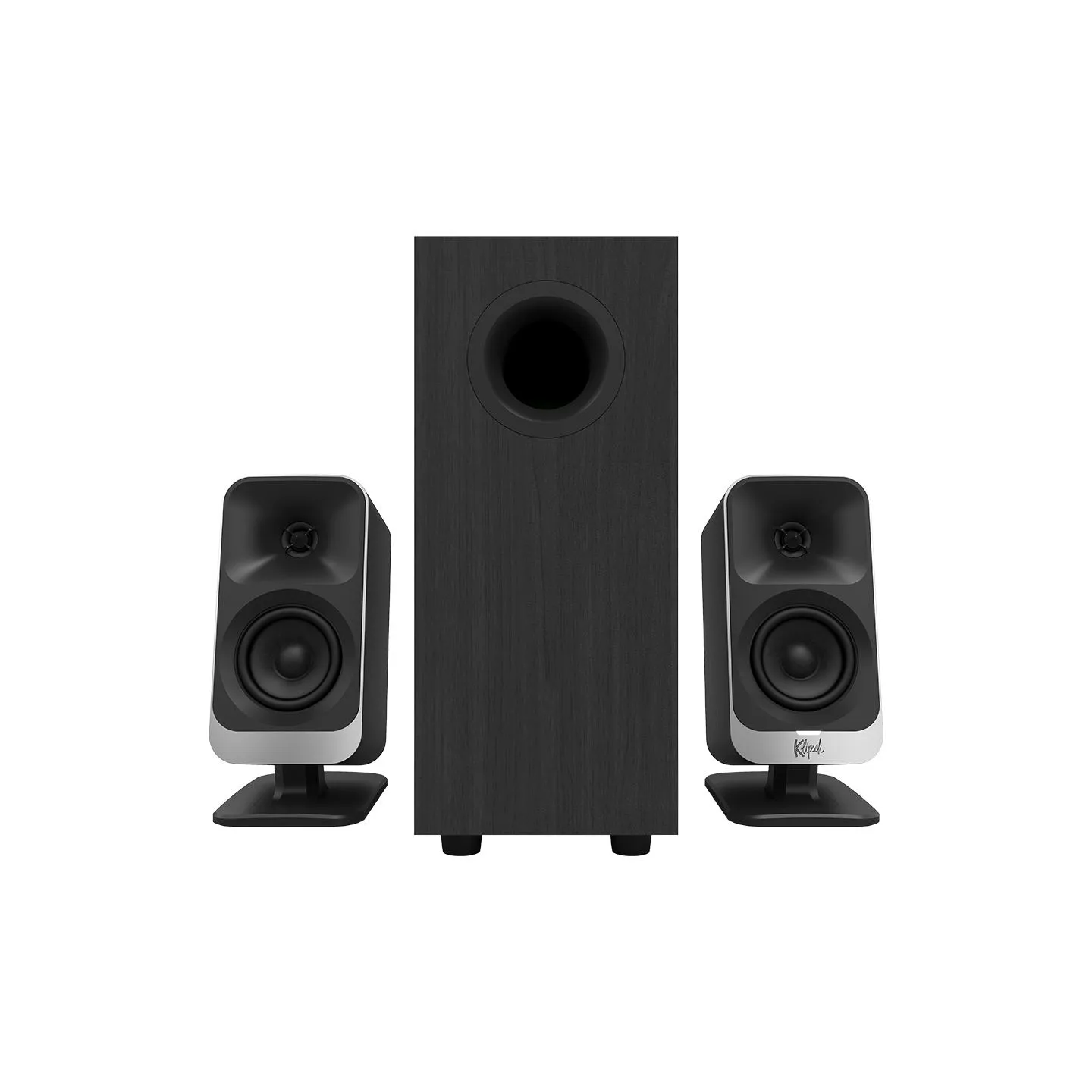 Klipsch ProMedia Lumina 2.1 Gaming Audio System with Subwoofer and LED Lighting Effects Built-in, Black