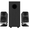 Klipsch ProMedia Lumina 2.1 Gaming Audio System with Subwoofer and LED Lighting Effects Built-in, Black
