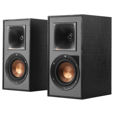 Klipsch Reference R-41PM Powered Bookshelf Speakers, Black, Pair